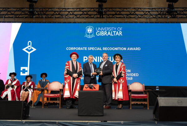 Peninsula Receives Special Recognition Award from the University of Gibraltar