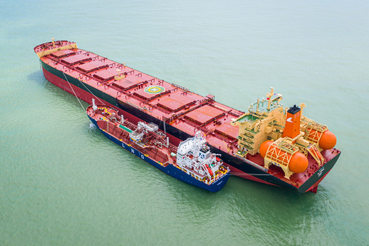 Peninsula completes its first LNG bunker supply.