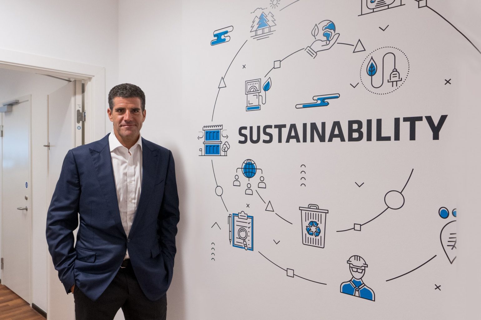 John A. Bassadone, CEO of Peninsula, pictured at the company's headquarters as Peninsula launches its global sustainability initiative.
